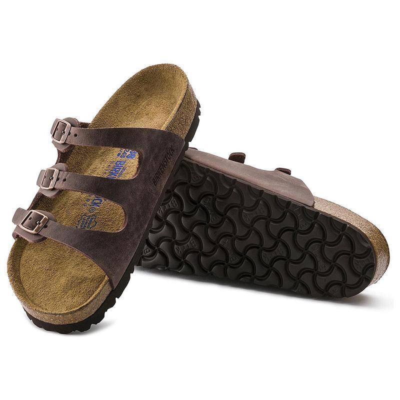 Florida Birkenstock Soft Footbed Oiled Kozene Damske Hnede | SK 79SGL